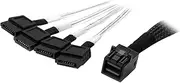 StarTech.com 1m Internal Mini SAS to SATA Cable - SFF-8643 to 4X SATA (SAS43SAT1M)