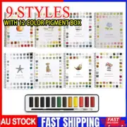 Watercolor Workbook, Beginner-Friendly Birds Watercolor Workbooks,12 Colors AU