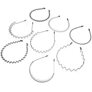 8 Pcs/1 Wavy Hair Clips Cycling Headband Elastic Styling
