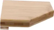 ULDIGI Elegant Bamboo Wall-Mounted Storage Rack Corner Wall Shelf Floating Rack Decorative