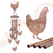 Chicken Wind Chimes for Outside,Chicken Gifts for Women/Men/Sympathy Gift/Mem...