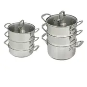 Pyrolux Pyrosteel 3 Tier Steamer Set - 18cm