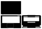 Carbon Vinyl Laptop Sticker Skin Decals for Intel NUC X15 15.6" 2022 Protection