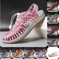 在飛比找蝦皮商城精選優惠-【THE SHOES】韓版 夏季潮流 手工編織 羅馬涼鞋 編