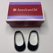 American Girl Sparkly Black Flat Shoes Ballet Box Ballerines