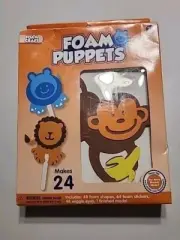 Foam Craft Puppets Makes 24 For Kids School Or At Home Craft PEEL & STICK