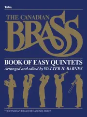 Canadian Brass Book of Easy Quintet Tuba in C BC Part Classical Jazz Sheet Music
