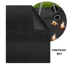 Grill Mat Fire Resistant BBQ Mats Oil Proof Splatter Pit Rug Fireproof Heat