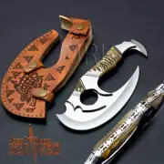 10" SUPERB QUALITY CUSTOM MADE D2 TOOL STEEL CLEAVER PIZZA CUTTER, CHOPPER, CLAW