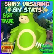 6IV SHINY URSARING | POKEMON SCARLET & VIOLET | SHINY/NON-SHINY BATTLE READY