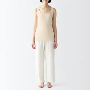 【MUJI 無印良品】女清爽舒適棉質附吸汗墊片坦克背心(共4色)