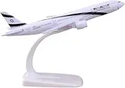Replica Pre-Build Aircraf Diecast Metal1:400 Scale for 16CM B-777 El Al Air Replica AlloyAircraft Model Commemorate Collection Or Boys Collection Gift Display