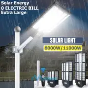 8500K LED Solar Street Light PIR Motion Sensor Security Outdoor Garden Wall Lamp