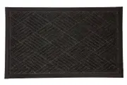 Ellora Charcoal Striped Polypropylene Doormat, Thin Welcome Entry Mat - Entry Mat, Welcome Mat, Door mat, Non Slip, Anti Slip, Front Door, Waterproof, Durable