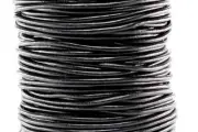 50m Black Genuine Round Leather Cord 3MM 1/8" Bracelets Beading String Rope Lace