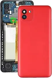 HUOLUNGJIN Replacement Battery Back Cover for Samsung Galaxy A03 SM-A035F,Housing Door Repair Part for Galaxy A03 SM-A035F (Red)