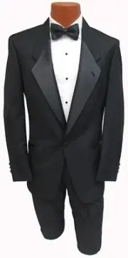 New Boys Size Black Christian Dior Tuxedo with Pants Retro Wedding Ringbearer
