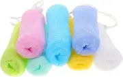 Gatuida 7pcs Soap Pouch Handmade Soap Storage Net for Foaming Exfoliating Convenient Design for Body Wash Facial Cleanser and More Random Colors Included