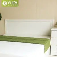 在飛比找momo購物網優惠-【YUDA 生活美學】純白色素面床頭片 加大6尺 床頭片/床