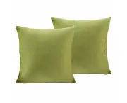 Pillowcase 50×50 cm Set of 2 - Velvet Pillowcase, Breathable Linen Pillowcase, Zippered Pillowcase