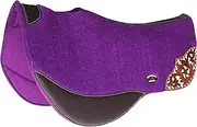 CHALLENGER Horse 32" x 32" Western Contoured Wool Felt Barrel Saddle Pad 39223