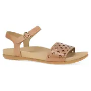 Dansko Jodie Women's Casual Sandals, Light Tan Burnished Nappa, W40