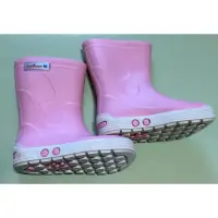 在飛比找蝦皮購物優惠-法國Meduse  粉紅色法式QQ兒童雨鞋 13公分/4號 