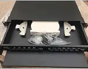 19 inch 12 core ODF Pull Type Optical Fiber Distribution Frame 12 Port Rack Mounted Indoor fibers Distribution Frame Patch Panel