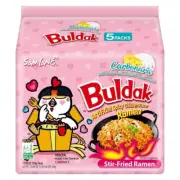 Samyang Buldak Carbonara Hot Chicken Instant Ramen Noodle [5 Pack]