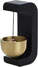 Traditional Wind Chime Door Opening Bell Decoration Magnetic Suction Doorbell Metal Suction Door Wind Chime, Black