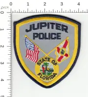JUPITER (OLDER TWO FLAGS STATE SEAL ISSUE) FLORIDA POLICE COLLECTIBLE PATCH
