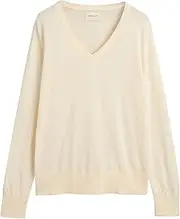 [GANT] Women's Fine Knit V-Neck Pullover