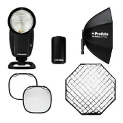 Profoto A10 On Camera Flash Light for Sony with Clic Softbox 2.3 Octa Bundle