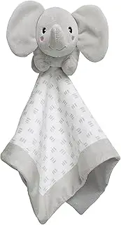 Pearhead Elephant Lovey Blanket, Gray Snuggle Blanket, Newborn Infant and Toddler Security Blanket Toy, Stuffed Animal Plush Blanket for Baby Girl or Baby Boy