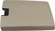 Shuogoufeng Store Car Center Console Box Pad Protector Armrest Pad Cover Non-slip Soft Fiber Leather Auto Arm Rest Compatible With Yukon Compatible With Sierra(Beige)