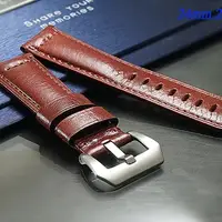 在飛比找PChome24h購物優惠-Panerai 沛納海 代用 油蠟皮高級錶帶 ( 24mm.