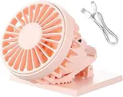 Clip Fan, Small Solar Powered On Blower, Portable Rechargeable Cooling Device, Personal Handheld Fan for Desk, Table, Camping, Travel, Outdoor & Indoor Use