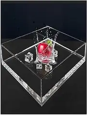 Acrylic Props Shooting Tray, Transparent Acrylic Photography Tray Water Tank Display Box Storage Multiple Sizes(70x30x10cm/27.5x11.8x3.93'')