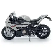1:12 BMW S1000RR Motorcycle Model Diecast Toy Vehicle for Boys Kids Gifts Gray
