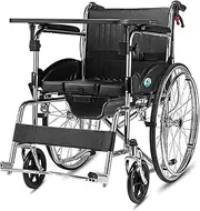 Sports All Terrain Wheelchair for Adults Portable Folding Stand Up Wheelchair with Handbrake Removable Table Board Manual Wheelchair for Disabled