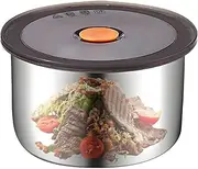 Stainless Steel Leakproof Food Container with Silicone Portable Stackable for Small Snacks School Nursery