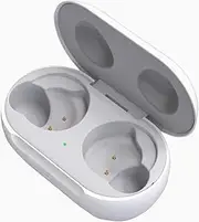 Wireless Charging Case Compatible with Samsung Galaxy Buds, for Samsung Galaxy Bud+ Plus Wireless Charger Case, (Only Galaxy Buds Charging Case Included), Built-in The Latest Smart Chip (White)
