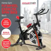 NNEDPE Powertrain Home Gym Flywheel Exercise Spin Bike - Black
