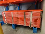 114 x brand new Dexion pallet racking beams 2743mm leftover from factory set up