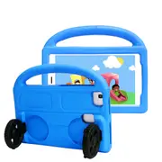 MCC Kids Samsung Galaxy Tab A7 Lite 8.7" Case Cover Shockproof T220 Wheel [Blue]
