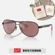 【RayBan 雷朋】限量法拉利聯名款 碳纖維偏光太陽眼鏡(RB8331M-F002H2 61mm)