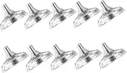 jojofuny 10Pcs Mini Flag Holder with Plated Base Small Flag Stand for Desk and Table Decoration Lightweight and Desk Flag Stand for Office and Party Use