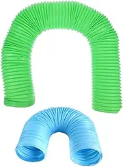 Kisangel Exercise Tunnel for Hamsters Rats 2pcs Flexible Plastic Tube Fun Hideaway Toy for Small Animals for Ferrets Mice Pet Activity