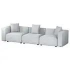 Artiss Sofa Lounge Set 3 Seater Modular Chaise Chair Suite Couch Fabric Grey