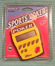 New Radica Sports Sports Draw & Deuces Poker 2 IN 1 Handheld Electronic Game